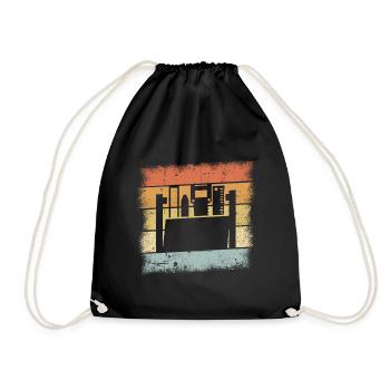 Handwerker Geschenk - Turnbeutel - Schwarz - Vorne