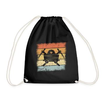 Mining - Drawstring Bag - black - Front