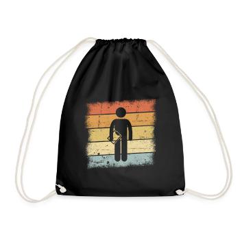 Entraîneur Trainer Rétro - Sac de sport léger - noir - Devant