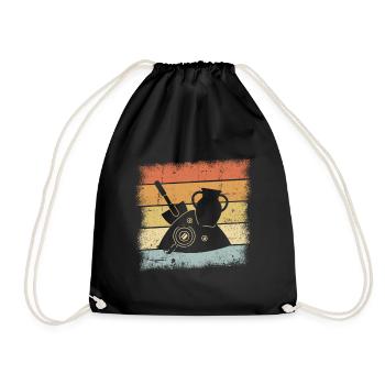 Archaeologist - Drawstring Bag - black - Front
