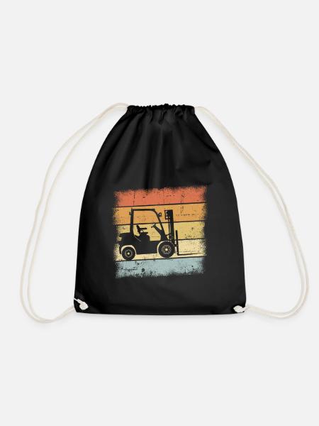 Forklift - Drawstring Bag - black