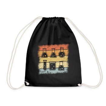Chemist Gift - Drawstring Bag - black - Front
