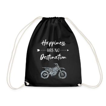Motorcyclist Biker Motorcyclist - Drawstring Bag - black - Front