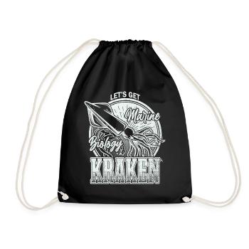 Lass uns Kraken Funny Squid Marine Biologist Sea bekommen - Turnbeutel - Schwarz - Vorne