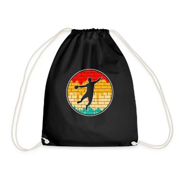 Handball Retro - Drawstring Bag - black - Front