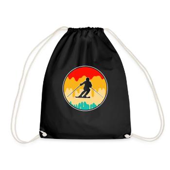 Ski Rétro - Sac de sport léger - noir - Devant