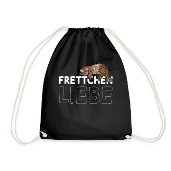 Frettchen Liebe Otter Tierliebhaber - Turnbeutel - Schwarz - Vorne