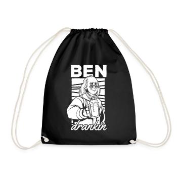 Ben Drankin Drôle de bière Boire de la bière 4 juillet - Sac de sport léger - noir - Devant