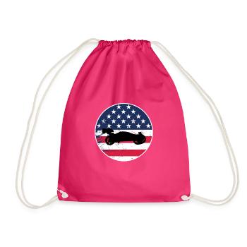 RC Buggy Racer Modellautos Hobby USA Flagge USA - Turnbeutel - Fuchsia - Vorne