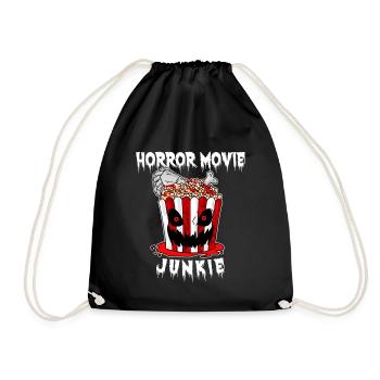 Horror Film Popcorn Horror Film Cinema Movie Night - Drawstring Bag - black - Front