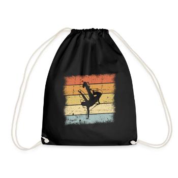 Breakdancer Retro Design - Sac de sport léger - noir - Devant