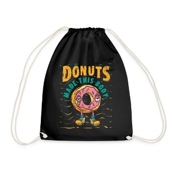 Cupcake Design für Konditor | Cupcake Dealer - Turnbeutel - Schwarz - Vorne