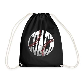 Baseball Fan Coach Vintage Coach - Turnbeutel - Schwarz - Vorne