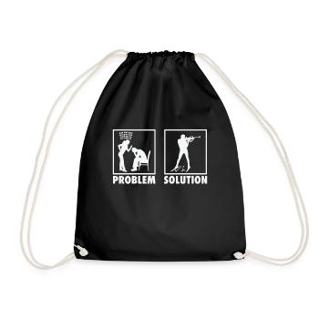 Winter Sports Athletes Statement Problem Solution. - Turnbeutel - Schwarz - Vorne