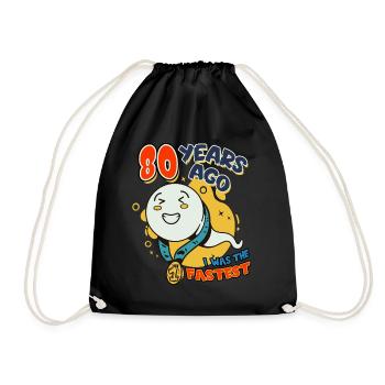 Il y a 80 ans, j’étais le 80e anniversaire le plus rapide - Sac de sport léger - noir - Devant