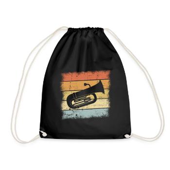 Tuba - Turnbeutel - Schwarz - Vorne