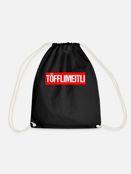 Töfflimeitl - Turnbeutel - Schwarz