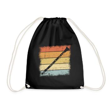 Clarinet - Drawstring Bag - black - Front