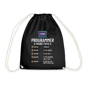 Programmeur Programmation Ordinateur Développeur Pc - Sac de sport léger - noir - Devant