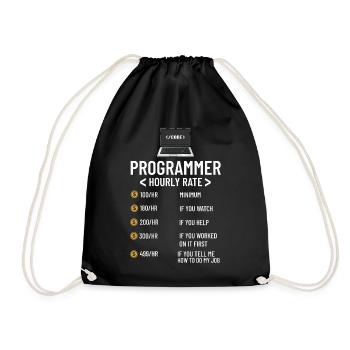 Programmeur Programmation Ordinateur Développeur Pc - Sac de sport léger - noir - Devant