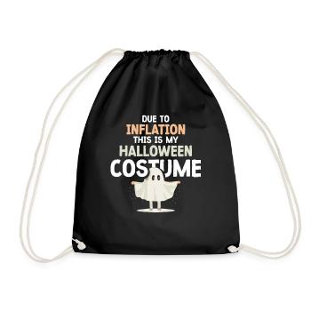 À cause de l’inflation, c’est mon costume d’Halloween - Sac de sport léger - noir - Devant