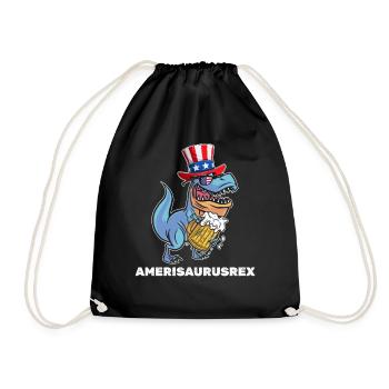 4 juillet Dinosaure patriotique Dino Amerisaurusrex - Sac de sport léger - noir - Devant