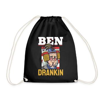 Ben Drankin Drôle Benjamin Quote Bière 4 juillet - Sac de sport léger - noir - Devant
