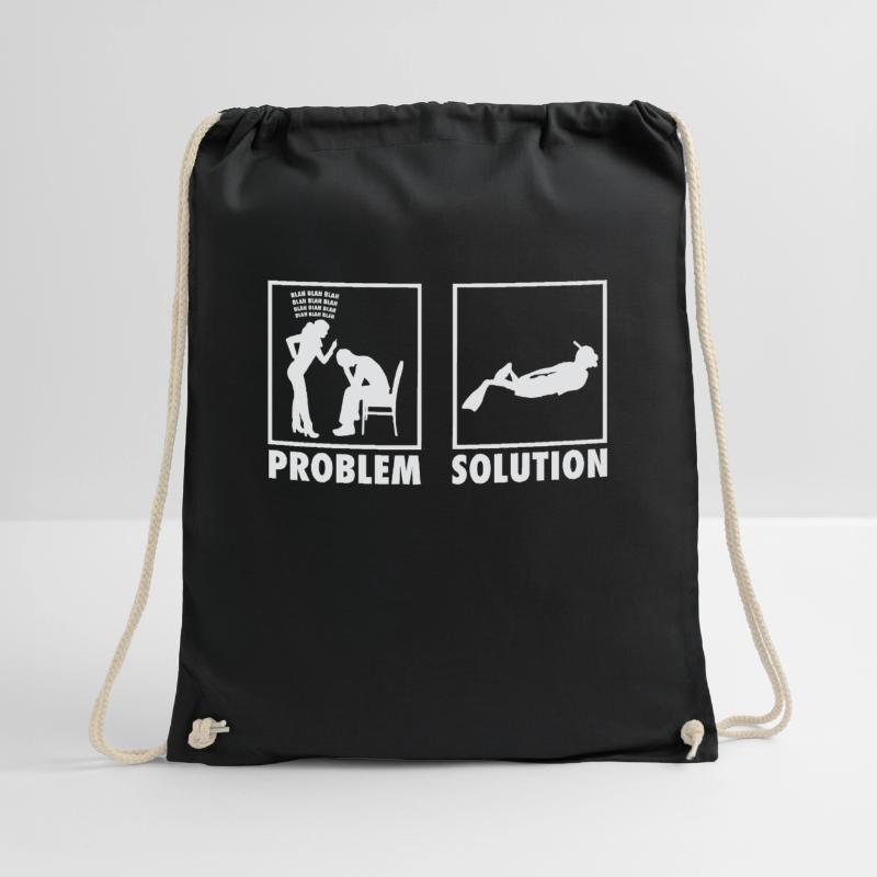 Snorkeling Snorkeler Statement Problem Solution. Drawstring Bag