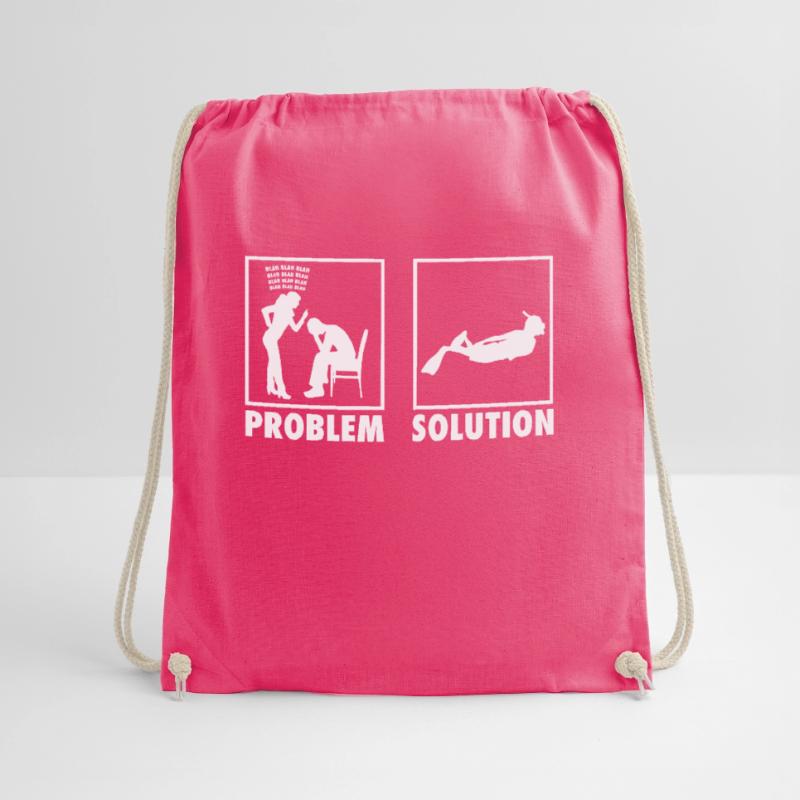 Snorkeling Snorkeler Statement Problem Solution. Drawstring Bag