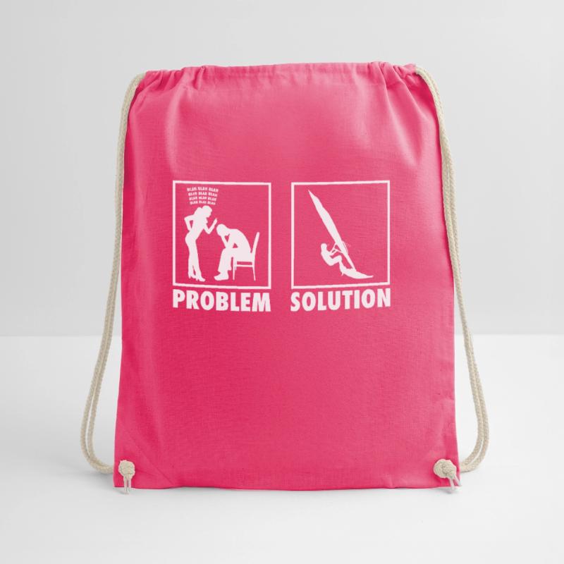 Windsurfing Windsurfer Statement Problem Solution. Drawstring Bag