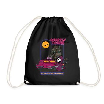 Deadly Tours - We Put The FUN In FUNerals - Drawstring Bag - black - Front