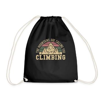 The Mountains Calling You Escalade de vitesse - Sac de sport léger - noir - Devant