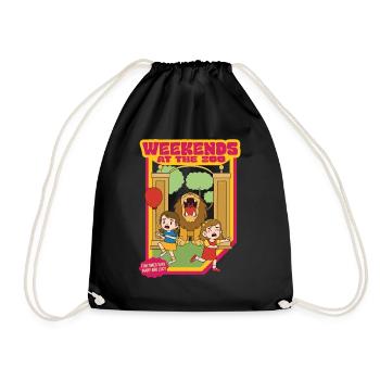 Weekends At The Zoo - Fun Times With Mary And Lucy - Drawstring Bag - black - Front