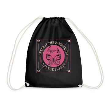 Chemise féministe, détruisez le patriarcat pas le - Sac de sport léger - noir - Devant