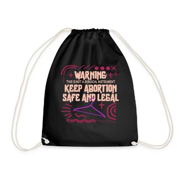 Chemise féministe, avertissement que ce n’est pas chirurgical - Sac de sport léger - noir - Devant