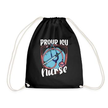 Proud Intensive Care Nurse Intensive Care - Drawstring Bag - black - Front