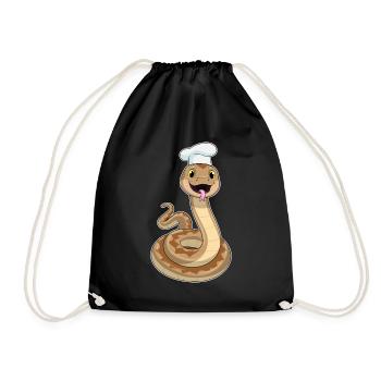 Cuisinière Chef Serpent Cuisson du Chapeau - Sac de sport léger - noir - Devant