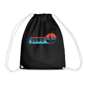 Pêcheur né en 1993 Anniversaire Fliegenflischen - Sac de sport léger - noir - Devant