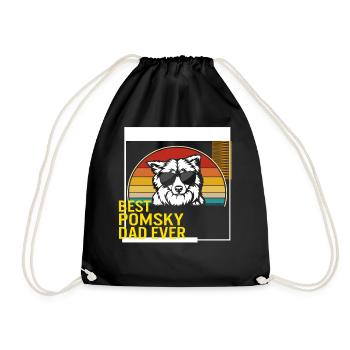 Bestes Pomsky Dad Ever T-Shirt - Turnbeutel - Schwarz - Vorne