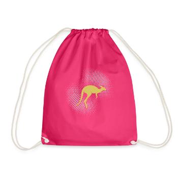 Känguru - Turnbeutel - Fuchsia - Vorne