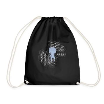 Jellyfish - Drawstring Bag - black - Front