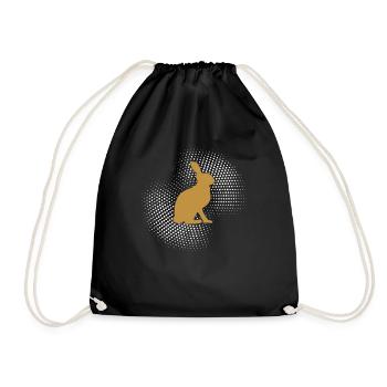 Hare - Drawstring Bag - black - Front