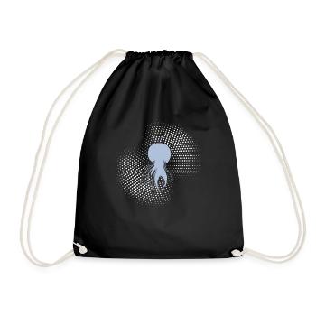 Jellyfish - Drawstring Bag - black - Front