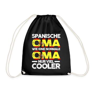 Espana Spanierin Spanienische Oma Spanien - Turnbeutel - Schwarz - Vorne