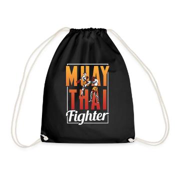 Muay Thai Fighter Arts Martiaux Arts Martiaux Arts Martiaux Arts Martiaux - Sac de sport léger - noir - Devant