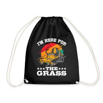 Jardinage ici pour l’entretien de la pelouse - Sac de sport léger - noir - Devant