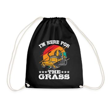 Jardinage ici pour l’entretien de la pelouse - Sac de sport léger - noir - Devant