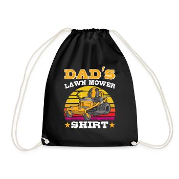Jardinier Papas Tondeuse à gazon Chemise Entretien de pelouse - Sac de sport léger - noir - Devant