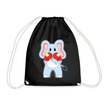 Elephant Boxer Gants de boxe Boxe - Sac de sport léger - noir - Devant
