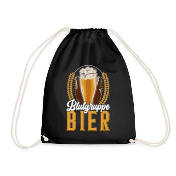 Bierbrauen Bierbrauer - Turnbeutel - Schwarz - Vorne